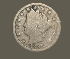 1883 5C No CENTS Liberty Nickel - Picture 1 of 2