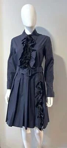 Prada Navy Ruffle Dress Size IT38/US4 - Picture 1 of 4