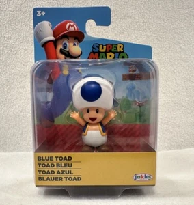 Blue Toad - World of Nintendo Super Mario 2.5-Inch Mini-Figure Jakks - Picture 1 of 2