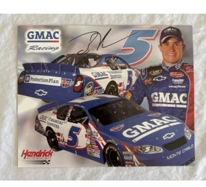NASCAR AUTOGRAPHED Brian Vickers #5 Photo Card Promo GMAC Racing 8x10” Chevy - Picture 1 of 18