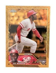 Joe Morgan 2023 Topps Gilded Gold Etch Refractor #/99 - Cincinnati Reds