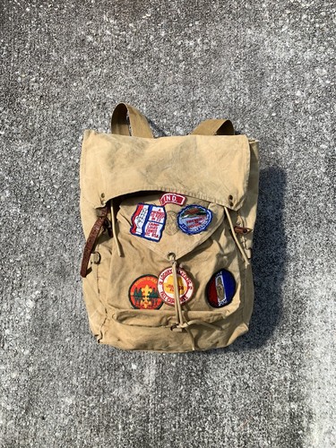 Vintage Boy Scouts Backpack (With Patches) | eBay