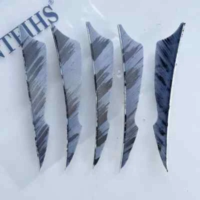 50 PCs 4 Inch Archery Arrow Feather Fletching Accessories - Sting Ink Painting - Image 1 of 4