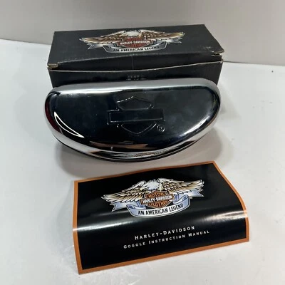 Gafas de sol Harley Davidson color cromo gafas de seguridad con cubierta estuche rígido solamente Foto 1 de 4