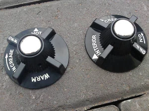 heater knob set , mgb chrome bumper models draw4-4 - Picture 1 of 1