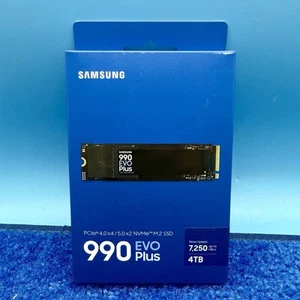 Samsung 990 EVO PLUS 4TB PCIe 5.0 x2 M.2 Internal SSD MZ-V9S4T0B/AM - New - Afbeelding 1 van 4
