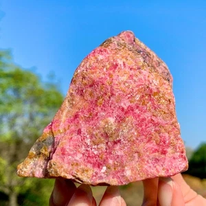 360G Increíble Naturaleza Rosa Rodonita Cristal Crudo Mineral Espécimen Reiki Sanación - Imagen 1 de 24