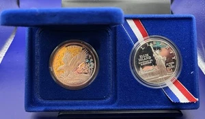 1986 United States Liberty Silver Coin Set With 2 Silver Dollar Coins W/COA - - Picture 1 of 4