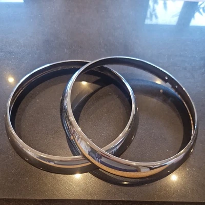 MG Midget Headlight Rims (Pair) - 500929 - Image 1 of 4