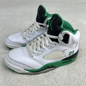 Zapatillas de baloncesto Air Jordan 5 retro para mujer talla 9 blancas verdes de la suerte - Imagen 1 de 14