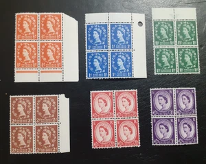 WIlding Edward Graphites SG561-66 U/M Blocks of 4 - Picture 1 of 2