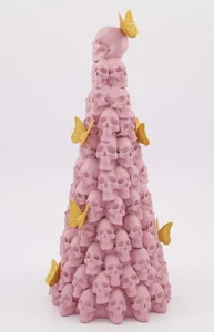 TK Maxx Pink Skulls Tree Halloweem Decorations - Picture 1 of 1