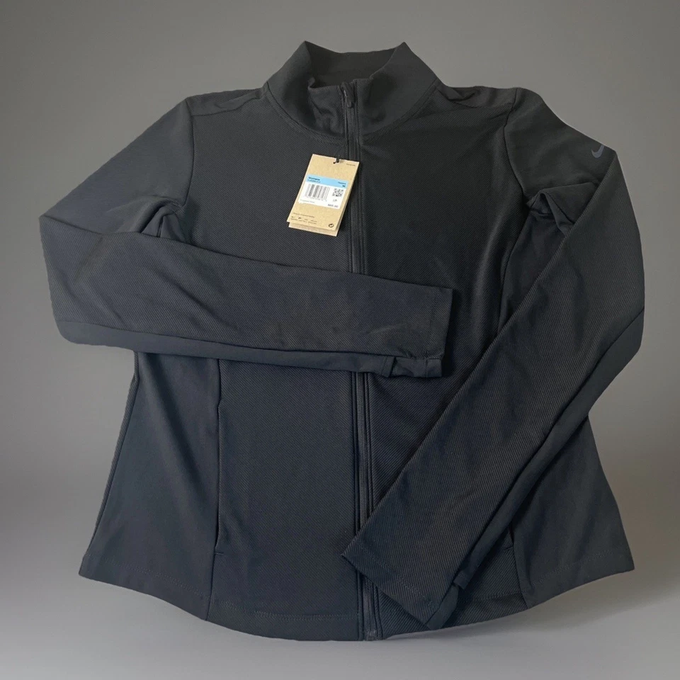 Size S - Women’s Nike One Rib Dri-FIT Full Zip Black Training Jacket HJ5396-010