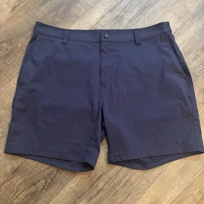 RHONE Para hombres Talla 38 Azul Marino Frente Plano Pantalones Cortos Cercanías 7” Golf Aire Libre Resort Vestido Foto 1 de 4