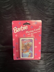 Vtg 1992 Barbie for Girls Playing Cards Deck w/Case New Sealed #2265 Mattel  - Imagen 1 de 9