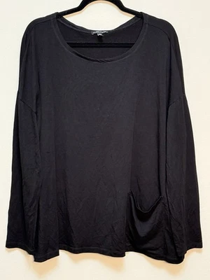 Футболка Eileen Fisher Relaxed Fit Tencel из спандекса с одним карманом туника топ размер XL - Изображение 1 из 4