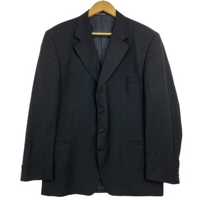 Blazer Versace V2 Bernini Beverly Hills para hombre EE. UU. Talla 44 Lana Negra 4 Botones Foto 1 de 4