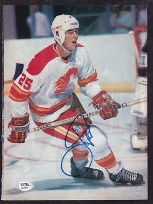 Joe Nieuwendyk Autographed 8x11 Magazine Photo Calgary Flames PSA/DNA - Image 1 of 3