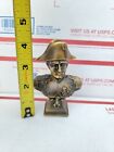 Napoleon Bonaparte Metal Bust Paperweight Made in France 4" x 2.5" x 2.5" 