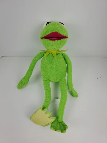 Disney Store 18" Inch Tall KERMIT The FROG Cute Stuffed MUPPETS Plush Green Cover