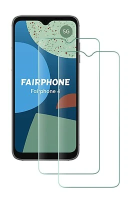 2x Fairphone 4 Panzerfolie Schutzglas Echt Hart 9H Displayschutz Verbundglas