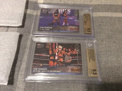 WWE TOPPS NOW THE IICONICS PEYTON ROYCE BILLIE KAY CARD LOT GRADED BECKETT 9.5!! - Image 1 of 3