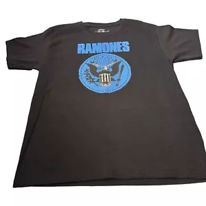 NWT Unisex Youth 1234 Oversized Ramones Classic Seal Graphic T-shirt Size 11/12 - Picture 1 of 7