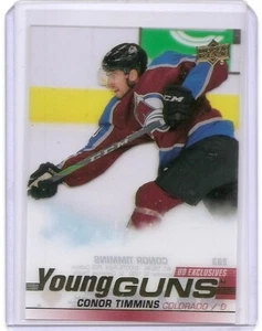2019-20 Upper Deck Series 1 Conor Timmins Clear Cut UD Exclusives Insert Card - Picture 1 of 2