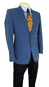 Authentic Gianni Versace Blue Pin Check Nailhead Tweed Sport Coat US 42 R New - Picture 1 of 16