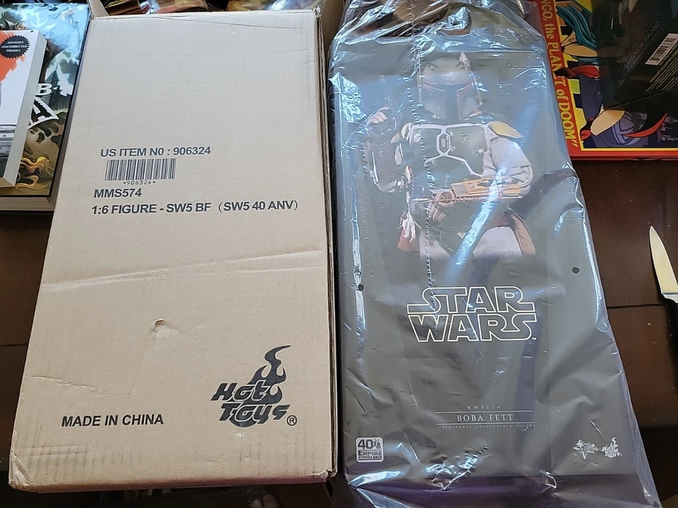 Figura de acción Hot Toys 40 aniversario Star Wars Boba Fett nueva sellada Foto 1 de 1