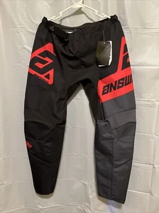 Answer Racing Syncron Voyd WMX Off-Road Pants Black/Charcoal/Pink/Red Sz 9/10 - Picture 1 of 10