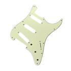 3Ply Sss 11 Holes Strat Electric Guitar Pickguard For Fd (Dark Green)
