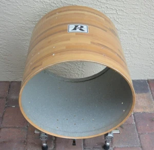 CONVERT this 70's ROGERS USA 18" FLOOR TOM to a BASS DRUM for YOUR SET! J285 - Picture 1 of 12