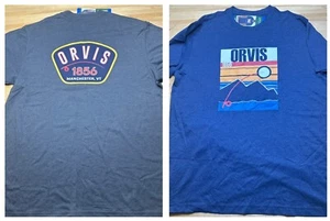New Orvis Shirt 1856  Mens Short Sleeve Graphic Tee Outdoor Fishing - Picture 1 of 12