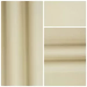 Ivory Cream Blackout 100% Pass3 Super Soft Drape Curtain Lining Fabric x6 metres - Picture 1 of 1