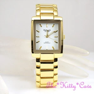 OMAX elegante Designer, vergoldete Stahl, Seiko Uhrwerk, stilvolle Dresswatch HBK833 - Bild 1 von 12