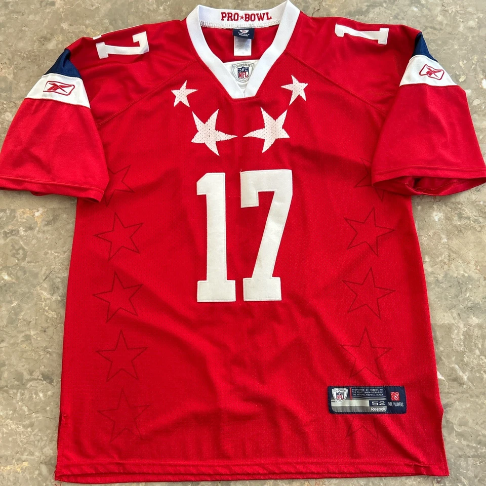 Vintage 2000s Reebok NFL Phillip Rivers #17 Pro Bowl Jersey Red 52 - Image 1 of 4