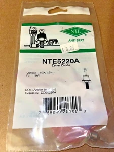 Nuevo Diodo Zener Antiguo Stock NTE5220A Sellado de Fábrica - Imagen 1 de 2