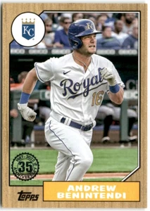 2022 Topps #87TB-18 Andrew Benintendi 1987 Topps Baseball Kansas City Royals - Picture 1 of 2