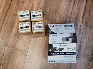 4 Patronen für Dell und 4 Trommeln 2150cdn 2150c 2155cdn 2155cn - Bild 1 von 1