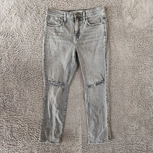 Madewell Jeans Damen 26 Petite Blue The High-Rise Slim Boyjean schwarz - Bild 1 von 12