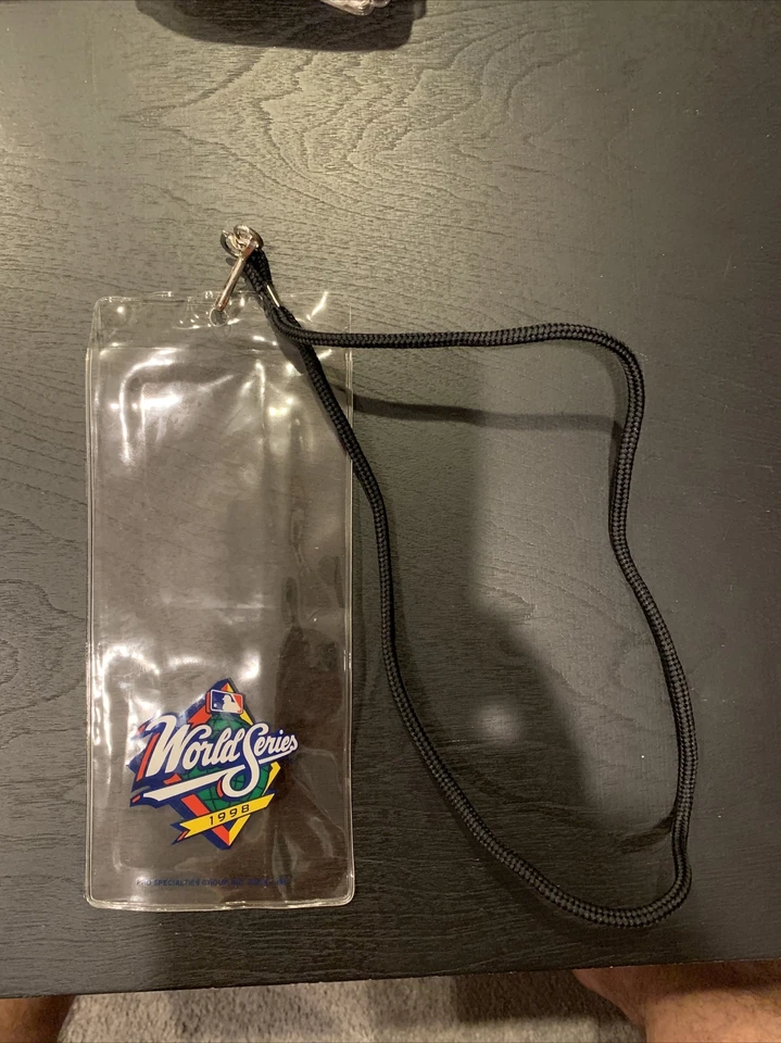 1998 MLB World Series Ticket Lanyard New York Yankees San Diego Padres Rare - Image 1 of 1