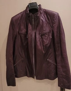 Damen Bonita Jacke Kunstleder Gr.46 butterweich lila kaum getragen - Bild 1 von 3