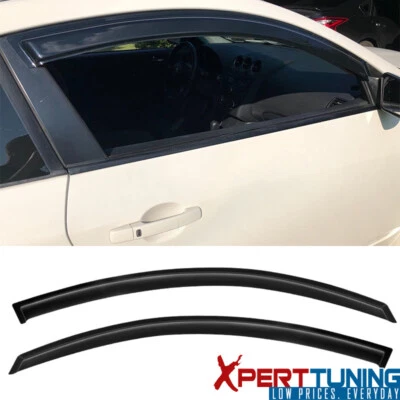 Compatível com 08-13 Nissan Altima D32 viseiras de janela ventilação protetor contra chuva fita acrílica 2 peças - Imagem 1 de 4