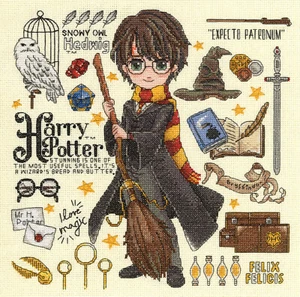 Cross Stitch Kit ~ Dimensions Harry Potter Magical Design Sampler #70-35416 - Picture 1 of 6
