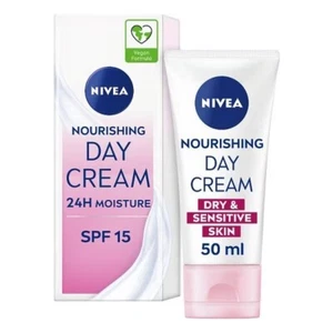 NIVEA Sensitive Day Cream (50 ml), Face Cream and Moisturiser with SPF 15 for S - Picture 1 of 4