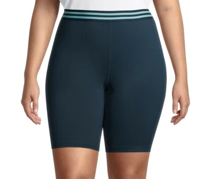 Pantalones cortos de bicicleta activos de 10" para mujer talla grande: 1X-2X-3X-4X Foto 1 de 4