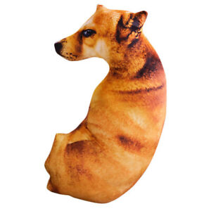  Stuffed Animal Throw Pillow Lifelike Husky 3d Dog Plush Toy
