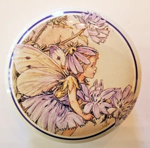 Flower Fairies The Estate Of CMB 1995 Elite Gift Tin Made in U.K. 2.5" Diameter - Picture 1 of 6