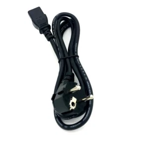 EU TYPE 6FT Universal 3Prong AC Power Cord 18AWG for Computer Printer Monitor TV - Picture 1 of 1